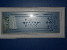 Metal Insert White Floral